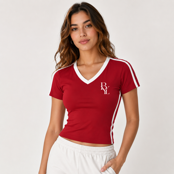 BYL Cropped V-Neck