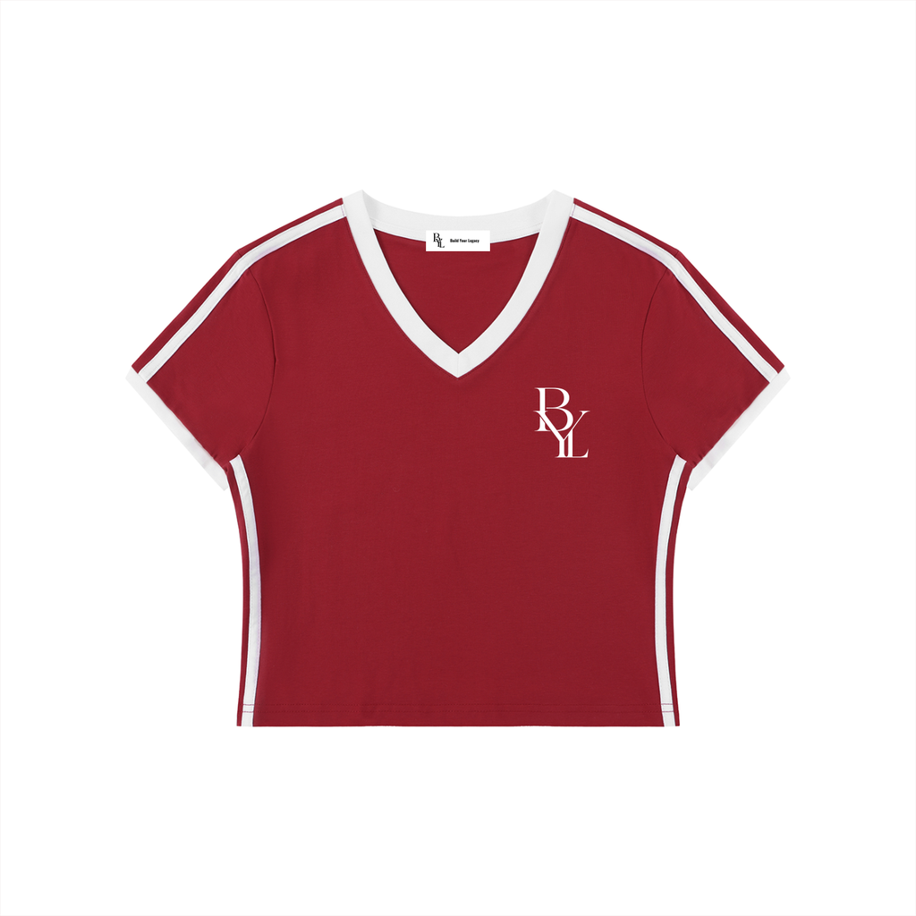 BYL Cropped V-Neck